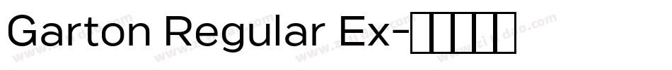 Garton Regular Ex字体转换